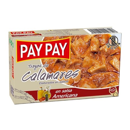 Pay Pay Calamars à la sauce américaine 115 g - Délices du Serrât