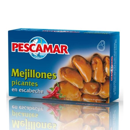 Pescamar Moules à l'escabèche piquante 111 g - Délices du Serrât