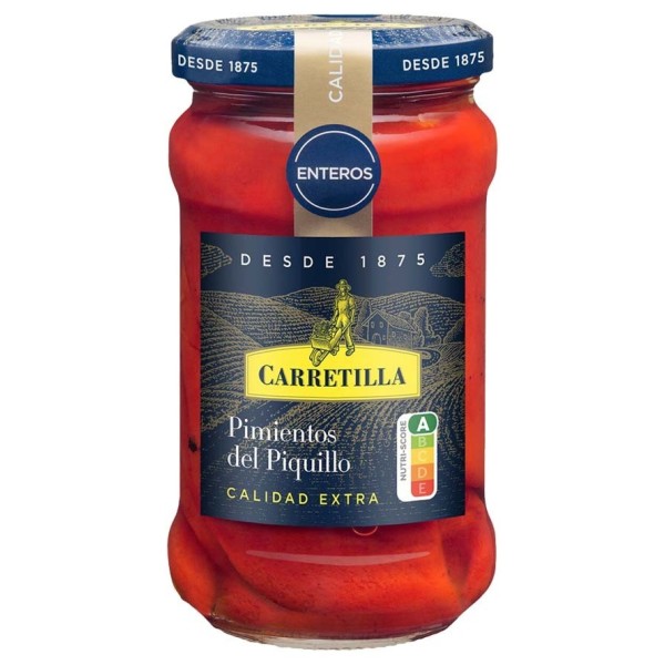 Poivron de Piquillo entier qualité extra 290 g Carretilla