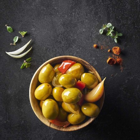 Sarasa Olives vertes "La Receta del Cortijo" 3 X 300 g - Délices du Serrat