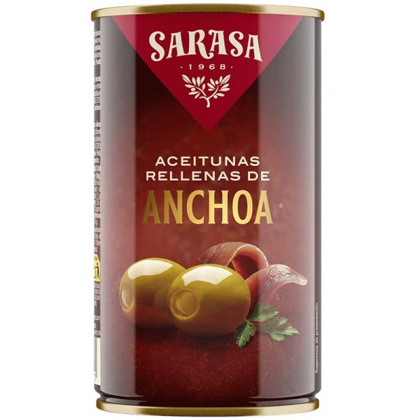 Olives farcies aux anchois 350 g Sarasa