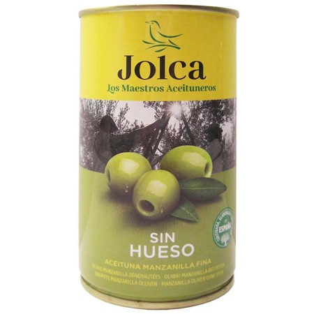 Jolca Olives vertes Manzanilla sans noyau 350 g  - Délices du Serrat