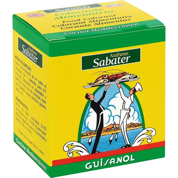 Colorant alimentaire 25 sachets 45g Azafranes Sabater Guisanol