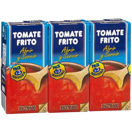 Sauce tomate frito 3 x 400 g Hacendado  - Délices du Serrat