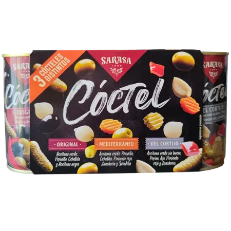 Pack dégustation  "Cocktail" 3x300g Sarasa - Délices du Serrat