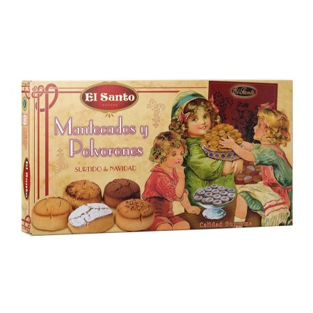 Assortiment de Noël mantecados et polvorones 300 g El Santo - Délices du Serrât