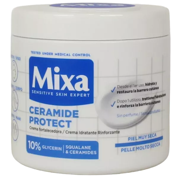 Crème fortifiante peau sèche ceramide protect 400 ml Mixa