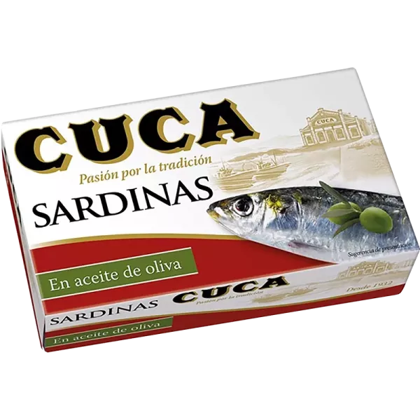 Sardines à l'huile d'olive 120g Cuca
