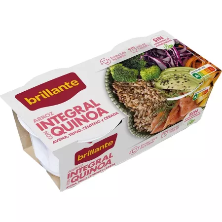 Riz complet avec graines de quinoa, avoine et lin (2x125g) Brillante | Délices du Serrat