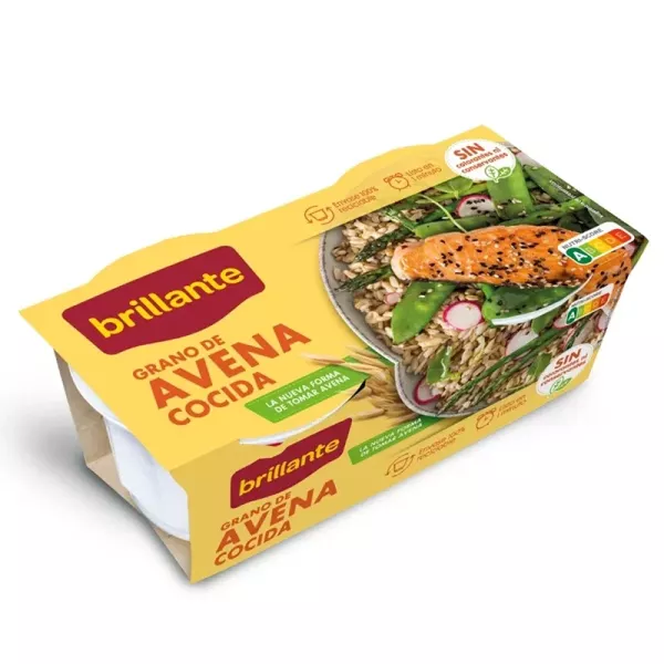 Graines d'avoine cuites (2x125g) Brillante