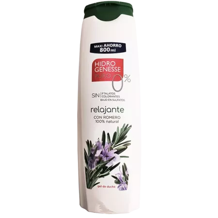 Gel douche relaxant 800ml Hidrogenesse - Délices du Serrat