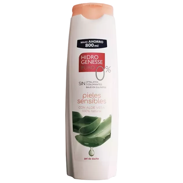 Gel douche peaux sensibles 800ml Hidrogenesse