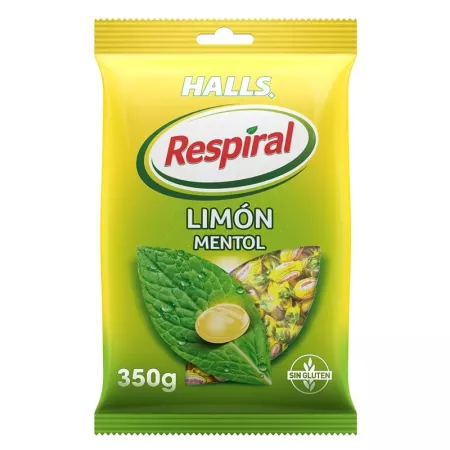 RESPIRAL citron et menthol 350g HALLS | Délices du Serrat