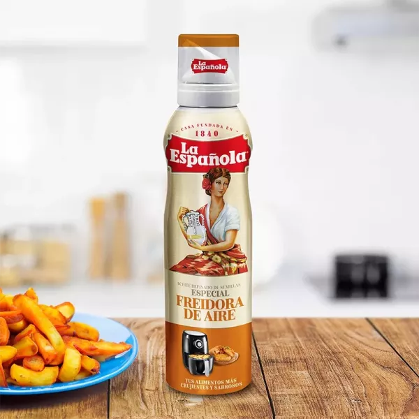 Huile de graines raffinées en spray spéciale Air Fryer 200 ml La Española