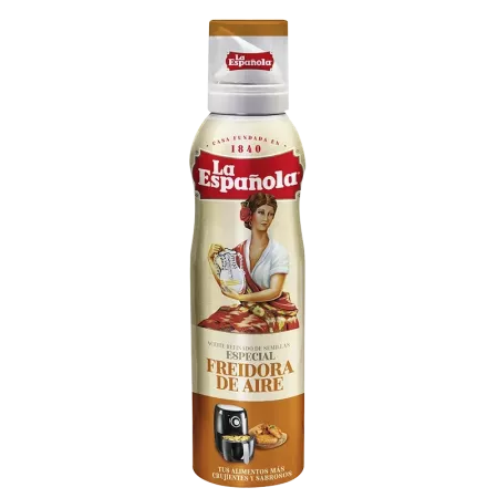 Huile de graines raffinées en spray spéciale Air Fryer 200 ml La Española | Délices du Serrat