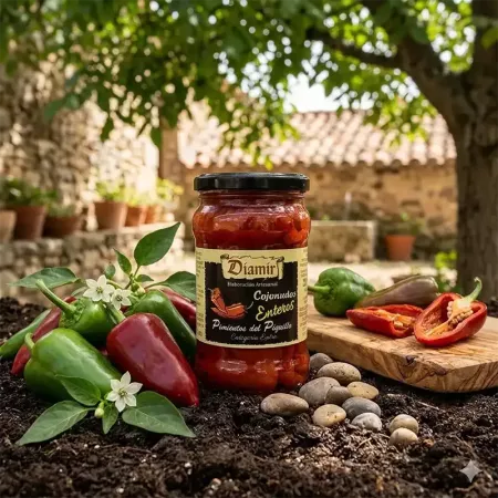 Poivrons rouges piquillo entiers 290 g Diamir | Délices du Serrat