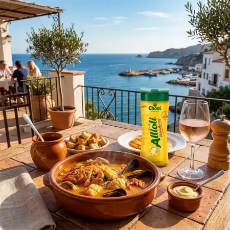 Sauce aïoli bouteille de 250 ml Chovi - Délices du Serrat