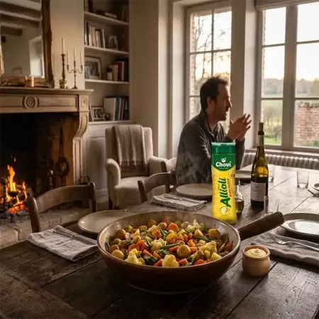 Sauce aïoli bouteille de 250 ml Chovi - Délices du Serrat